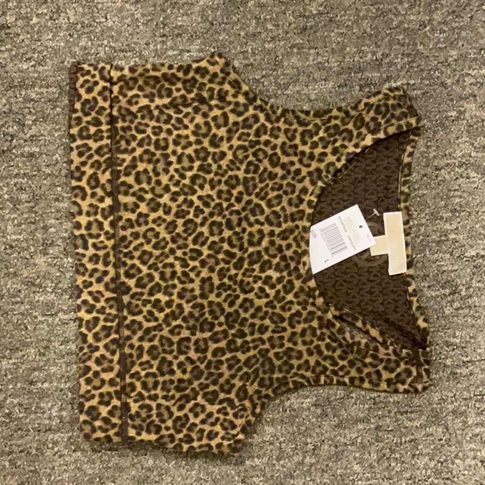 Michael Kors Sports Bra Large - Cheetah Print - Reversible